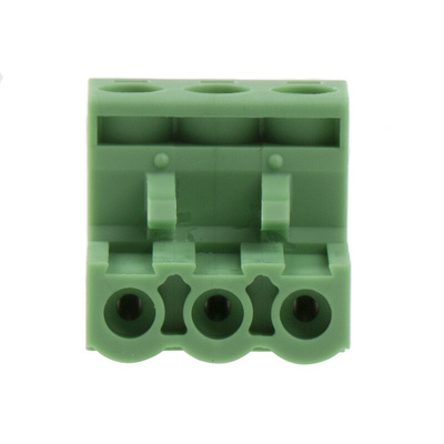 Phoenix Contact 5.08mm Pitch 3 Way Right Angle Pluggable Terminal Block, Plug, Cable Mount, Screw Termination