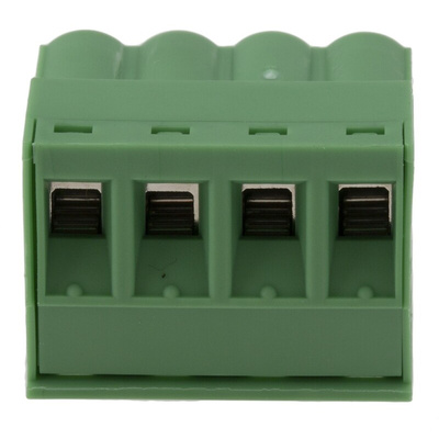Phoenix Contact 5.08mm Pitch 4 Way Pluggable Terminal Block, Plug, Cable Mount, Screw Termination