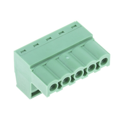 Phoenix Contact 5.08mm Pitch 5 Way Pluggable Terminal Block, Plug, Cable Mount, Screw Termination