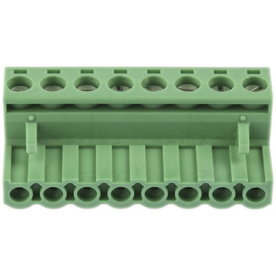 Phoenix Contact 5.08mm Pitch 8 Way Pluggable Terminal Block, Plug, Cable Mount, Screw Termination