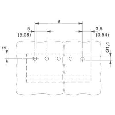 Phoenix Contact 5.08mm Pitch 3 Way Right Angle Pluggable Terminal Block, Header, Wave Soldering, Solder Termination