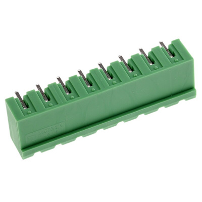 Phoenix Contact 5.08mm Pitch 8 Way Right Angle Pluggable Terminal Block, Header, Solder Termination