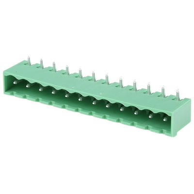 Phoenix Contact 5.08mm Pitch 12 Way Right Angle Pluggable Terminal Block, Header, PCB Mount, Solder Termination