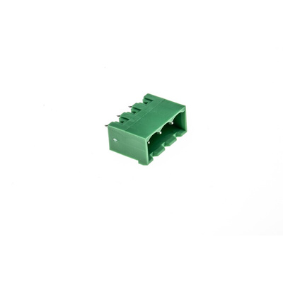 Phoenix Contact 5.08mm Pitch 3 Way Pluggable Terminal Block, Header, Wave Soldering, Solder Termination