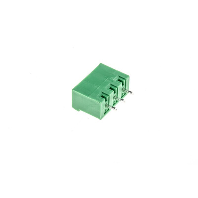 Phoenix Contact 5.08mm Pitch 3 Way Pluggable Terminal Block, Header, Wave Soldering, Solder Termination