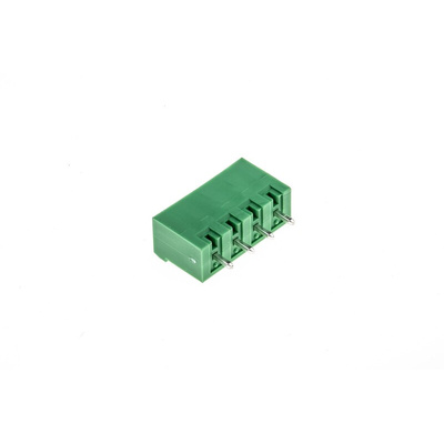 Phoenix Contact 5.08mm Pitch 4 Way Pluggable Terminal Block, Header, DIN Rail, Solder Termination