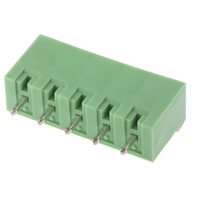 Phoenix Contact 5.08mm Pitch 5 Way Pluggable Terminal Block, Header, Solder Termination
