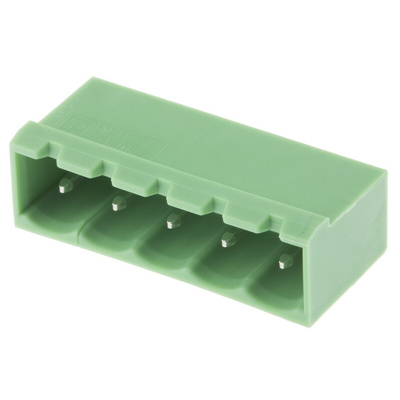 Phoenix Contact 5.08mm Pitch 5 Way Pluggable Terminal Block, Header, Solder Termination