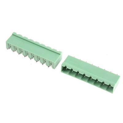 Phoenix Contact 5.08mm Pitch 8 Way Pluggable Terminal Block, Header, Solder Termination