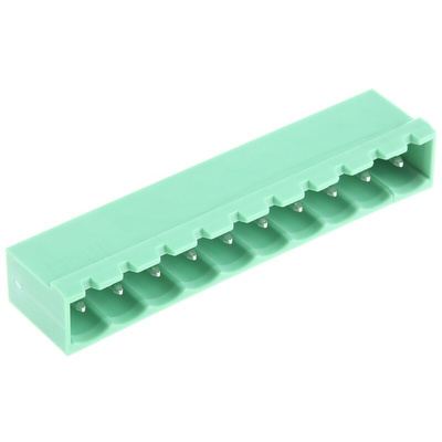 Phoenix Contact 5.08mm Pitch 10 Way Pluggable Terminal Block, Header, Wave Soldering, Solder Termination