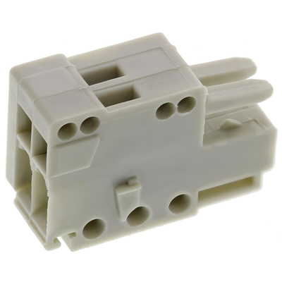 Wago 2.5mm Pitch 2 Way Pluggable Terminal Block, Plug