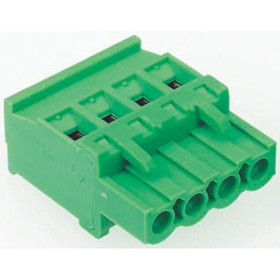 Phoenix Contact 5.08mm Pitch 8 Way Pluggable Terminal Block, Plug, Cable Mount, Screw Termination