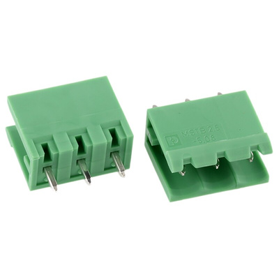 Phoenix Contact 5.08mm Pitch 3 Way Pluggable Terminal Block, Header, Through Hole, Solder Termination