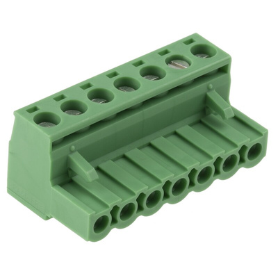Phoenix Contact 5.08mm Pitch 7 Way Pluggable Terminal Block, Plug, Cable Mount, Screw Termination