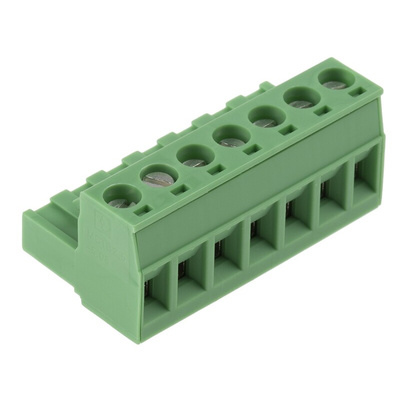 Phoenix Contact 5.08mm Pitch 7 Way Pluggable Terminal Block, Plug, Cable Mount, Screw Termination