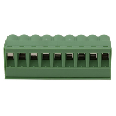 Phoenix Contact 5.08mm Pitch 9 Way Pluggable Terminal Block, Plug, Cable Mount, Screw Termination