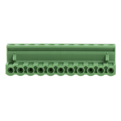 Phoenix Contact 5.08mm Pitch 11 Way Pluggable Terminal Block, Plug, Cable Mount, Screw Termination