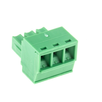 Phoenix Contact 3.81mm Pitch 3 Way Pluggable Terminal Block, Plug, Cable Mount, Screw Termination