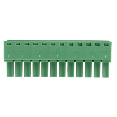 Phoenix Contact 3.81mm Pitch 12 Way Pluggable Terminal Block, Plug, Cable Mount, Screw Termination