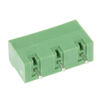 Phoenix Contact 7.62mm Pitch 3 Way Pluggable Terminal Block, Header, Through Hole, Solder Termination