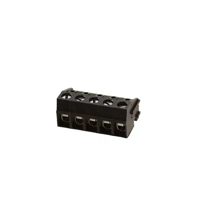 RS PRO 5mm Pitch 5 Way Pluggable Terminal Block, Plug, Free Hanging (In Line)