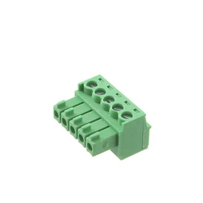 RS PRO 3.5mm Pitch 5 Way Pluggable Terminal Block, Plug, Free Hanging (In Line)