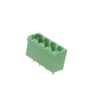 RS PRO 5mm Pitch 4 Way Pluggable Terminal Block, Header, Through Hole