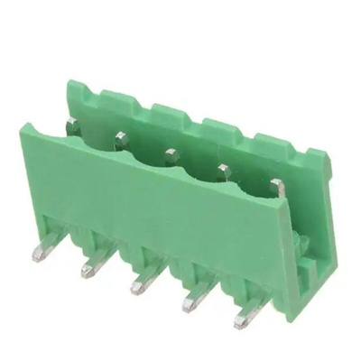 RS PRO 5mm Pitch 5 Way Pluggable Terminal Block, Header, Through Hole