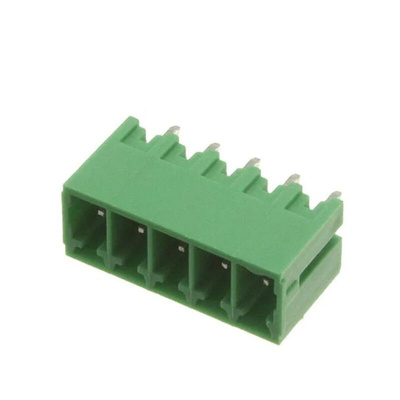 RS PRO 3.5mm Pitch 5 Way Pluggable Terminal Block, Header, Through Hole