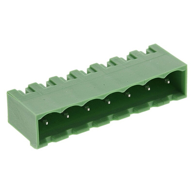 Phoenix Contact 5.08mm Pitch 7 Way Pluggable Terminal Block, Header, Solder Termination
