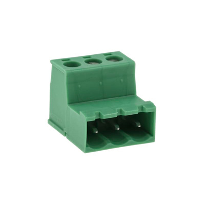 Phoenix Contact 5.08mm Pitch 3 Way Pluggable Terminal Block, Inverted Plug, Cable Mount, Screw Termination