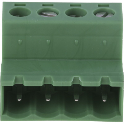 Phoenix Contact 5.08mm Pitch 4 Way Pluggable Terminal Block, Inverted Plug, Cable Mount, Screw Termination