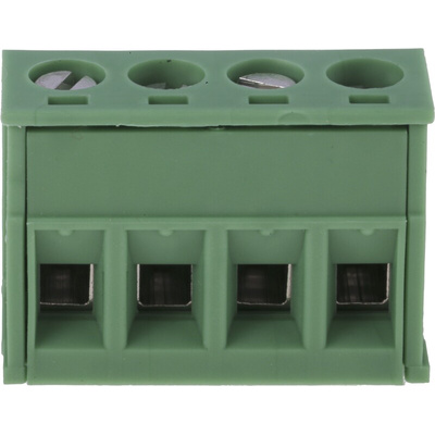 Phoenix Contact 5.08mm Pitch 4 Way Pluggable Terminal Block, Inverted Plug, Cable Mount, Screw Termination