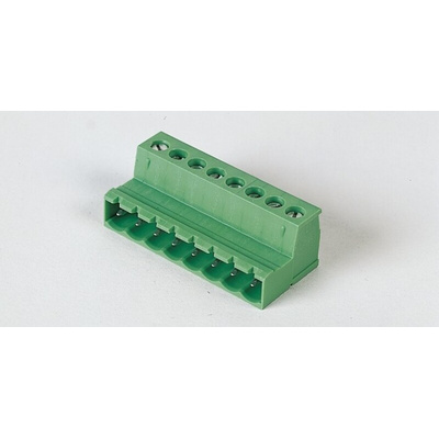 Phoenix Contact 5.08mm Pitch 9 Way Pluggable Terminal Block, Inverted Plug, Cable Mount, Screw Termination