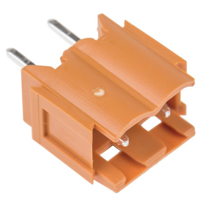 Weidmuller 5.08mm Pitch 2 Way Pluggable Terminal Block, Header, Through Hole, Solder Termination