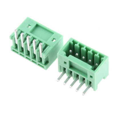 Phoenix Contact 2.5mm Pitch 5 Way Right Angle Pluggable Terminal Block, Header, Through Hole, Solder Termination