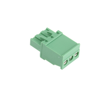 Phoenix Contact 5.08mm Pitch 3 Way Pluggable Terminal Block, Plug, Cable Mount, Screw Down Termination