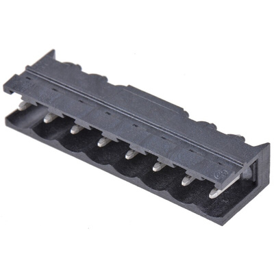 Weidmüller 5.08mm Pitch 8 Way Pluggable Terminal Block, Header, Through Hole, Solder Termination