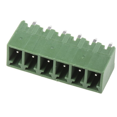 RS PRO 3.81mm Pitch 6 Way Pluggable Terminal Block, Header, Through Hole, Solder Termination