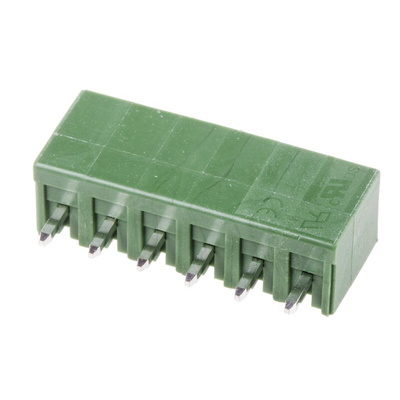 RS PRO 3.81mm Pitch 6 Way Pluggable Terminal Block, Header, Through Hole, Solder Termination