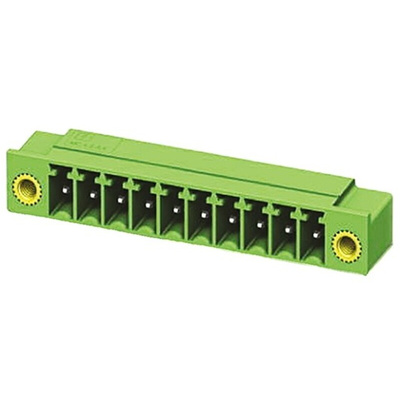 Phoenix Contact 3.81mm Pitch 4 Way Right Angle Pluggable Terminal Block, Header, Through Hole, Solder Termination