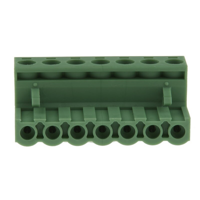 Phoenix Contact 5.08mm Pitch 7 Way Pluggable Terminal Block, Plug, Plug-In, Screw Termination