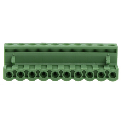 Phoenix Contact 5.08mm Pitch 10 Way Pluggable Terminal Block, Plug, Plug-In, Screw Termination