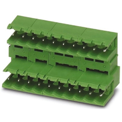 Phoenix Contact 5.08mm Pitch 3 Way Right Angle Pluggable Terminal Block, Header, Solder Termination