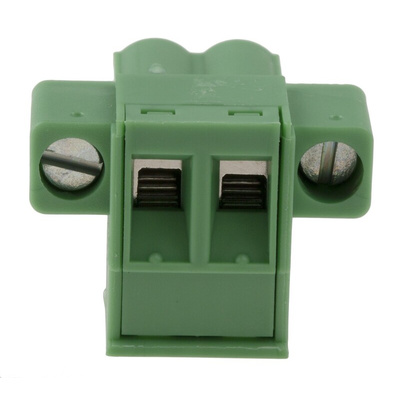 Phoenix Contact 5.08mm Pitch 2 Way Pluggable Terminal Block, Plug, Plug-In, Screw Termination