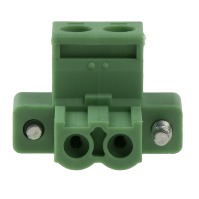 Phoenix Contact 5.08mm Pitch 2 Way Pluggable Terminal Block, Plug, Plug-In, Screw Termination
