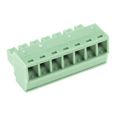 Phoenix Contact 3.81mm Pitch 7 Way Pluggable Terminal Block, Plug, Cable Mount, Screw Termination