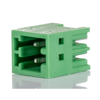 Phoenix Contact 2.5mm Pitch 2 Way Pluggable Terminal Block, Header, Through Hole, Solder Termination