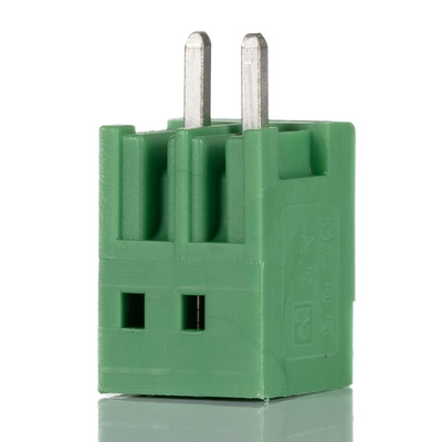 Phoenix Contact 2.5mm Pitch 2 Way Pluggable Terminal Block, Header, Through Hole, Solder Termination