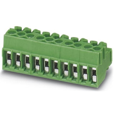 Phoenix Contact 3.5mm Pitch 5 Way Pluggable Terminal Block, Plug, Cable Mount